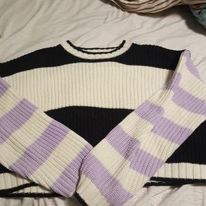 American Eagle cropped chunky knit sweater